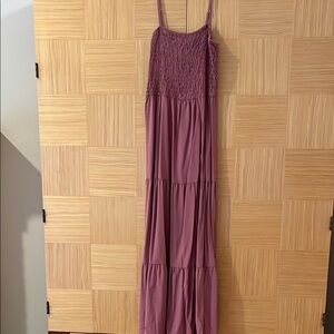 Casual Mauve Maxi Dress